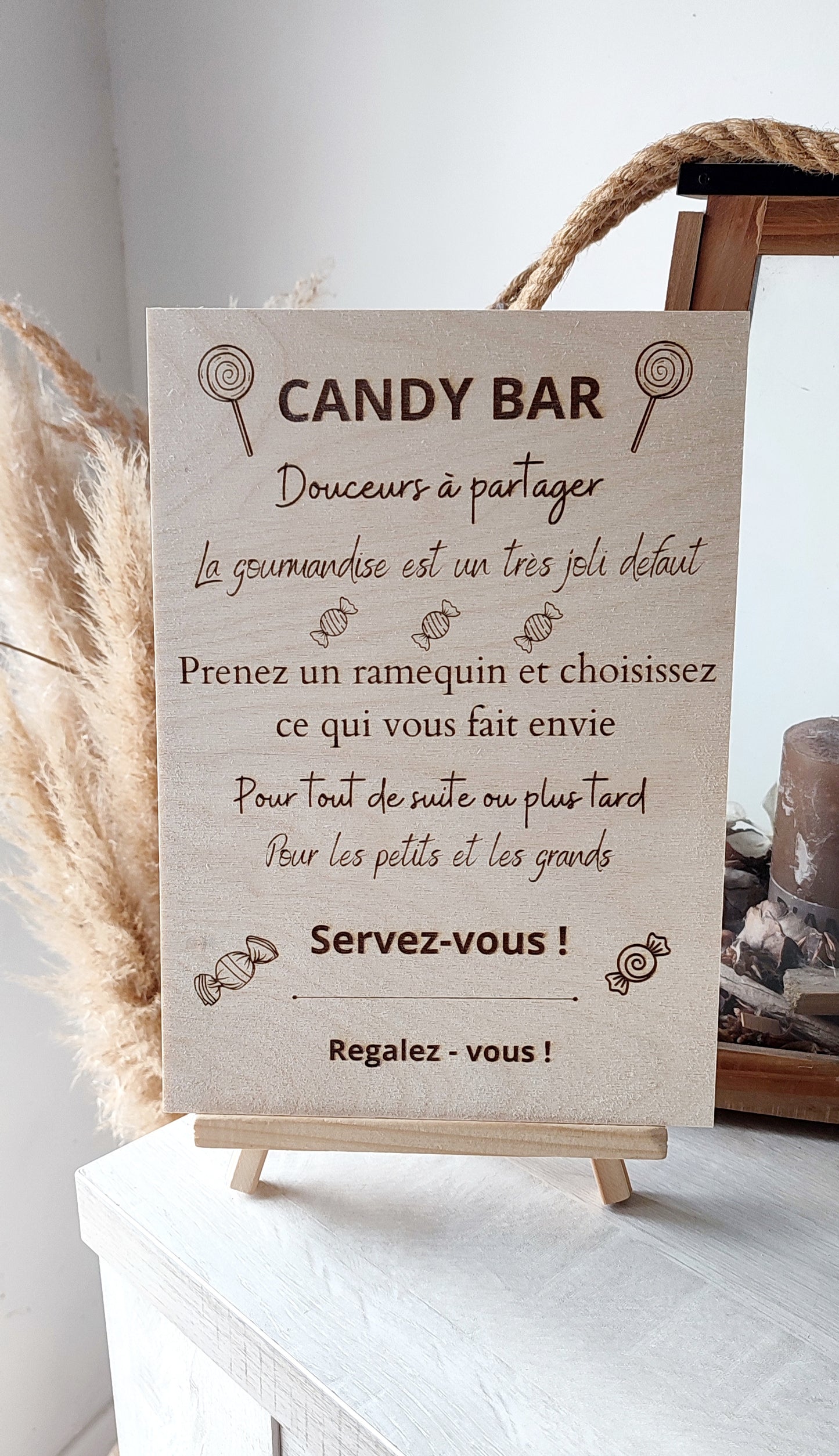 Pancarte CANDY BAR