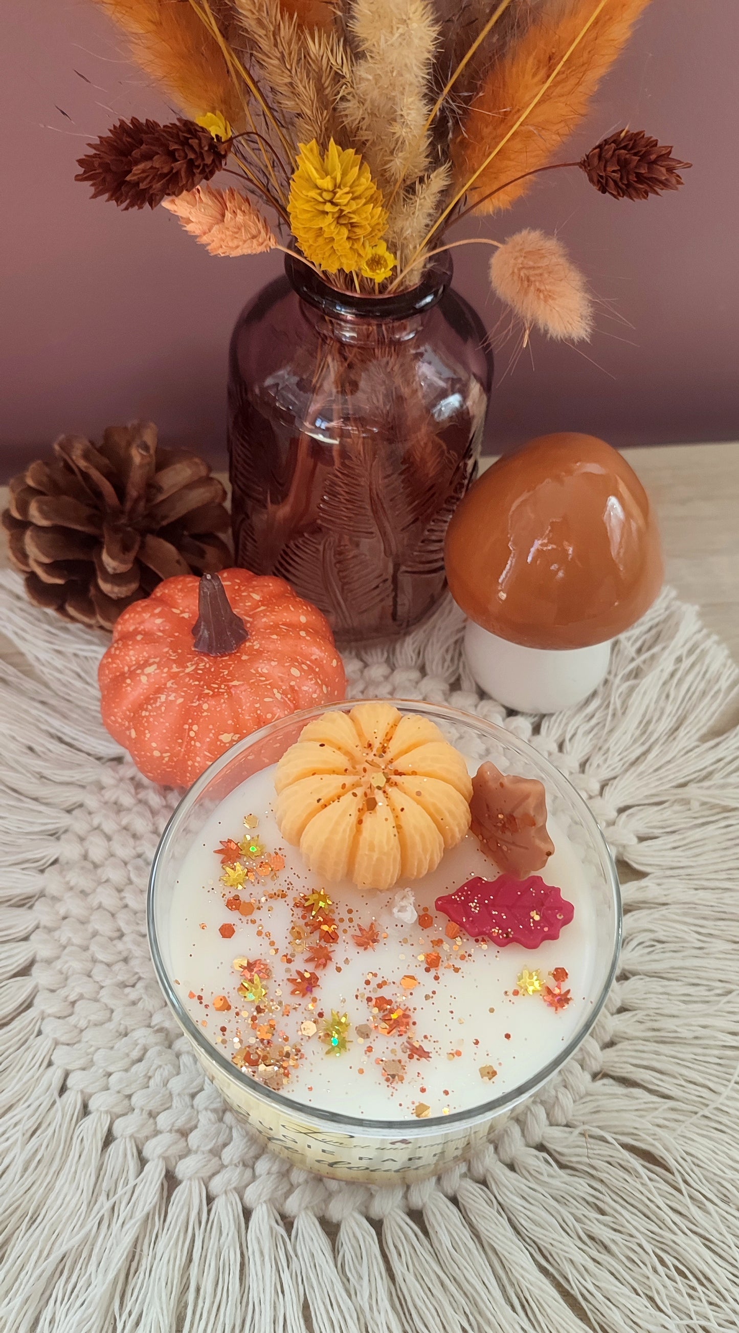 Bougie coulée